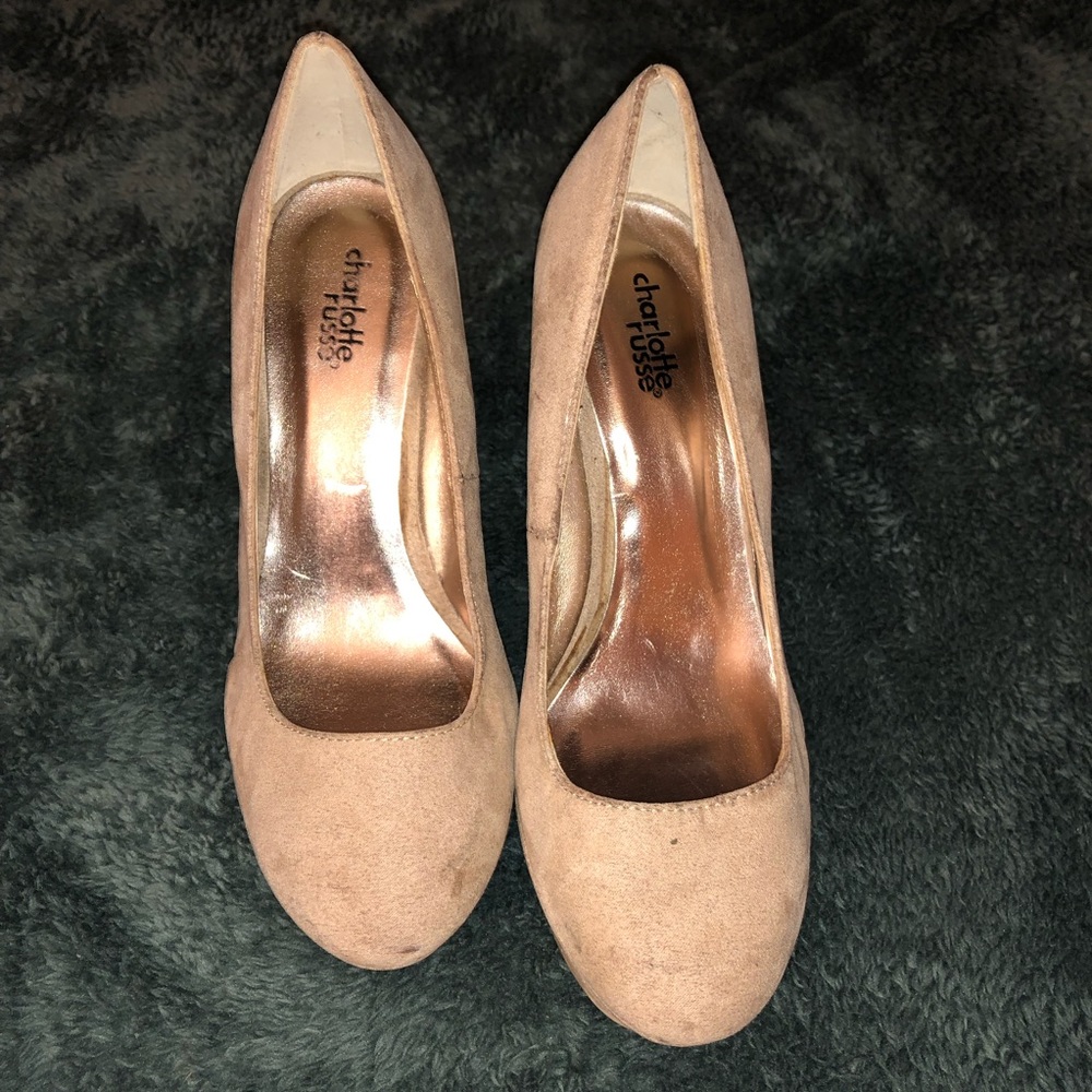 Beige Wedges Sz 7.5